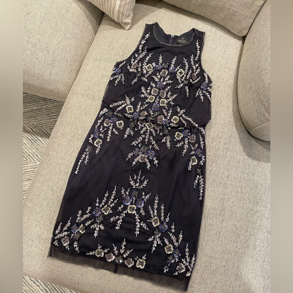 Adrianna Papell Beaded Cocktail Dress